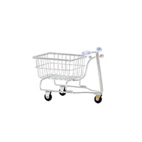 Realistic Simulation Mini Shopping Cart Toy Creative Design Three-Wheel Toy Trolley Multi-Functional Household Accessory for Playroom