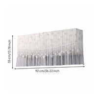 Split Cooling Unit Curtain Cover Easy to Install Cooling Unit Dust Cover Decorative Lace Trim for Living Room