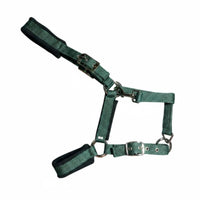 Adjustable Horse Halter with Lead Rope Buckle Adjustment Halter and Lead Rope Set Metal Hardware Equestrian Gear Quick-fit/removable for Stable, Riding School