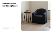 Imperfect Elegance stylistic Single-Seater Sofa Removable and launderable Cover Upholstered perusing Seat Minimalist Design Lounge Chair signature and aesthetic for Interior Designers, home dwellers, Hotel managers, Bedroom, Study, Home whiteice