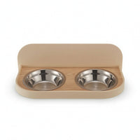 Pet Feeding Station with Stainless Steel Bowls Wall Mounted Pet Feeder