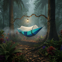 Quick Open Camping Swing Bed with Bug Net Anti-Rollover Foldable Camping Swing Bed Long-Lasting Outdoor Gear Breathable for Backyard
