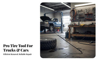 Truck Tire Heavy Duty Tire Mount Demount Lever Extra Long Bead Lifting Tool for Mechanics, Professionals, Roadside Repair, Garage