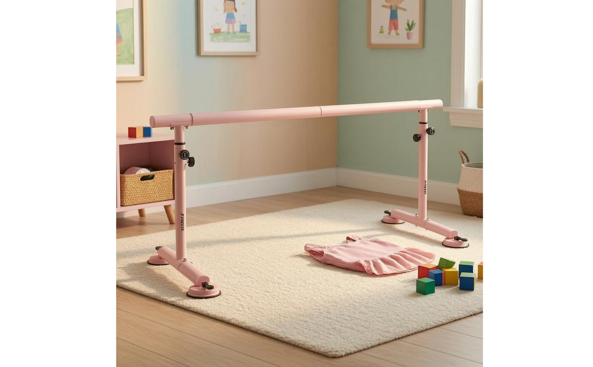 Freestanding Dance Barre Metal Frame Adjustable Dance Barre for Home, Stretching