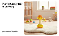 Early Educational Infant Grasping Ball Easy to Grip Soft Rattle Ball Promotes Movement Skills for Infants, Newborns, Tummy Time, Playtime