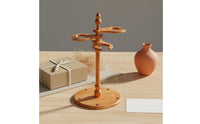 Tabletop Multi-Slot Hulusi Display Stand Sturdy Hulusi Stand Wooden Music Accessory for Studio