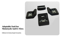 4 Pieces High Strength Motorcycle Tire Changer Jaw Clamps Heavy Duty Tire Changer Riser Grips Thickened Material for Auto Repair Shop