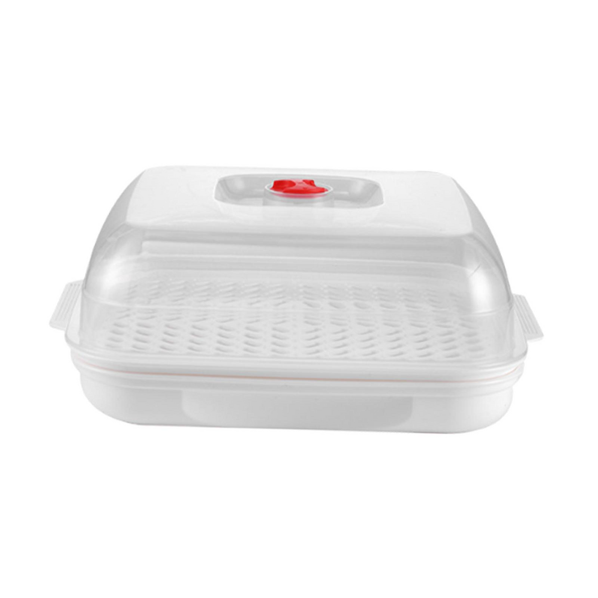 Microwave Steamer with Lid Kitchen Cookware Vented Lids Steam Release Vent for Home Cooks, Adults, Meal Prep, Dorm, Food Storage