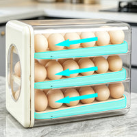 Egg Dispenser with Rolling Trays Clear Tray Food-Grade for Kitchen