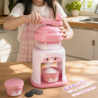 Manual Hand-Crank Ice Shaver for Shaved Ice and Slushies, Kid-Friendly, No Electricity Needed