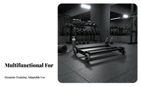 Glute Exercise Sliding Disc Space-Saving Central Training Cart Abdominal Central Training Disc Sturdy Duty 4-Wheel Exercise