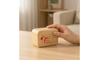 Beech Wood Sound Machine Portable Ambient Sound Machine for Light Sleepers, Bedroom, Meditation
