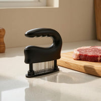 Meat Tenderizer Easy Grip Meat Tenderizer with Stainless Steel Space-Saving Kitchen Tool for Marinade Marinating