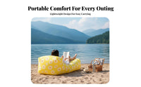 Wind-Inflated Lounger Lightweight Wind-Filled Recliner Easy Inflation Air Sofa for eventadventureers, outdoor enthusiasts, Music events, Camping, Beach