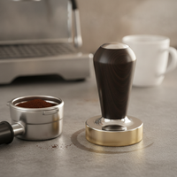 Espresso Coffee Tamper 51mm/58mm with Solid Handle for Italian Coffee Machines