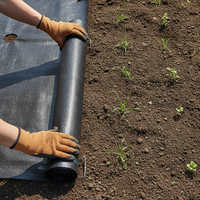 Agricultural Weed Barrier Fabric, Breathable Permeable Non-Woven Ground Cover for Greenhouses & Orchards