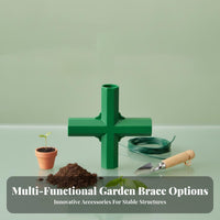 Adjustable Angle Rotating Stake Joint Reusable Garden Stake Connector Kit Sturdy Plant brace Fastener long-enduringing for verdanthouse Growers, DIY hobbyists, Gardeners, Outdoor, Backyard, Patio