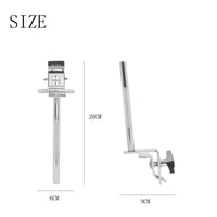 2 Pieces Drum Clamp with Rotating Joint Percussion Accessory Clamp Metal Hardware for Drummers, Rehearsal Rooms