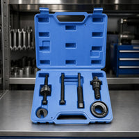 Pulley Remover and Installer Set Heavy Duty Pulley Puller Installer Tool Set Power Steering Puller Kit with Case for Garage