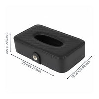 Space Saving Car Visor Tissue Box Compact Auto Add-on Universal Fit