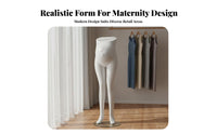 Mannequin Lifelike Mannequin Form Sturdy Construction Maternity Display Form for Retailers, Window Displays, Boutiques, Showrooms