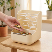Tip Resistant Feeder Lagomorph Hay Feeder with Hay Rack, 2-in-1 Food Grade Combination Bowl for Guinea Pigs and Chinchillas