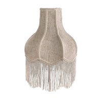 Lamp Shade with Fringe Trim Retro Lamp Shade with Fringe Elegant for Bedroom