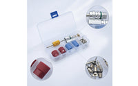 17 Pieces Climate Control Port Core Kit with Remover Tool Dust Cap Set Compact Hardware for Garage