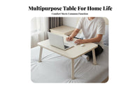 Portable Foldable Laptop Table Multi-Purpose Foldable Laptop Tray with Device groove Large Surface Lap Desk Lightweight for Students, Adults, Remote Workers, Dorm Room, Bedroom, Home Office, Sofa