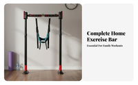 Damage-without Damage Doorway Pull Up Bar Wall-Friendly Design Adjustable No-Drill Pull-up Bar High Load Capacity Versatile Use for Adults, Kids, Indoor