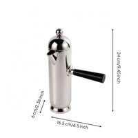 Round Base Stainless Steel Kettle Ornament Polished Silver Coffee Pot Ornament Domed Top Decorative Tabletop Kettle