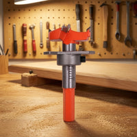 Hinge Drill Bit 35mm Hinge Boring Bit Tool Adjustable Drilling Depth Rust-Proof for Cabinet Makers, Furniture Repair