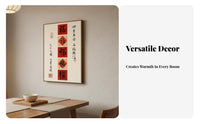 Drill-No-Drill Installation Electric Meter Box Cover Art Auspicious Meaning Electric Meter Box Painting Safeguarding Electrical Panel Hider Long-Lasting for Feng Shui Enthusiasts, Interior Designers, Dining Room, Entryway, Hallway, Bedroom