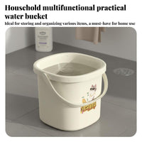 Bucket and Basin Set Large Capacity Dorm Room Utility Bucket Versatile Portable Water Pail with Handle for Students, Home, Garage, Camping