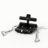 Sit-up Assistant with Resistance Bands Low-Profile Suction Cup Sit-up Assistance Foam-Padded Abdominal for Beginners, Home Gym, Apartment