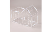 Transparent Acrylic Terrarium with Latch Clear Reptile Enclosure Compact Tank Stackable for Home Breeding