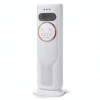 Floor-Standing Air Cooler and Heater 2-in-1 Vertical Fan with Handheld Controller Control Heating Air Conditioner with Heater Year-Round for Living Room, Home, Bedroom, Office