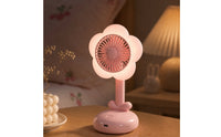 Desktop Fan with Night Light 5-Speed Desk Fan with Night Light Portable for Students, Bedside Table, Dorm Room
