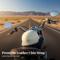 German Design Half Helmet Gender-Neutral Design Retro Breathable Impact-Resistant Headwear for Men, Women, Summer Riding, Cruising