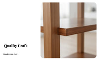 sturdy Wood Construction Multi-Tier Wooden shelf unit Floor-Standing 3-Tier Shelving Unit Modern Minimalist Design shelving unit unattachedstanding for Book Lovers, Office Workers, Homeowners, Living Room, Bedroom, Small Spaces