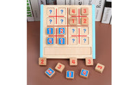 Sudoku Puzzle Game Set  Wood   Sudoku Board Paint Math Learning Toy for Preschoolers