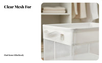 Foldable textile Box with view panel two-approachdirection closures textile Box with view panel Lidded
