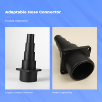 Vacuum Hose Reducer Adapter Multi-Size Compatibility Appliance Part 5 Step Design Universal Fit for Adults, Home, Garage, Office