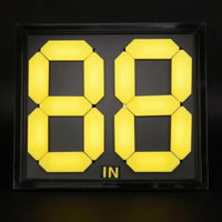 High-Contrast Double-Sided Substitution Board Rigid Player Change Display Board Clear Numbers Manual Change Sign Plastic for Referees