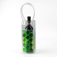 Tote Bag with Honeycomb Design and Rope Handles, Chilling Ice Bag with Shoulder Strap for Travel Picnic, PVC Material Gift Bags, 25*10*10cm