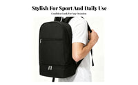 Athletic Backpack Sport Backpack Bottom Compartment Rucksack Top Handle for Sports