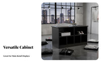 Versatile Center Island Display Table Simple Design Shoe and Bag Display Stand Stable Structure Shop Furniture Strong Load-Bearing for Boutique Owners, Retailers, Retail Managers, Temporary Shops, Gift Shop, Tradeshows
