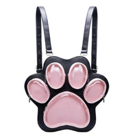paw shaped Showcase Backpack Large Capacity paw shaped Display Backpack Japanese Style Fashion Accessory for Teens, Collectors, Conventions