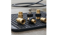 Heavy Duty Pressure Washer Quick Connect Kit Leak Proof M22 to 3/8 Inch Adapter Set Rust Resistant M22 to 3/8 Inch Adapter Upgraded O-Rings for Car Washing, Gardening, Patio Cleaning