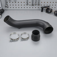 Aluminum Alloy Intake Pipe Kit Black Intake Pipe with Silicone Coupler Long-Lasting High Performance for Car Enthusiasts